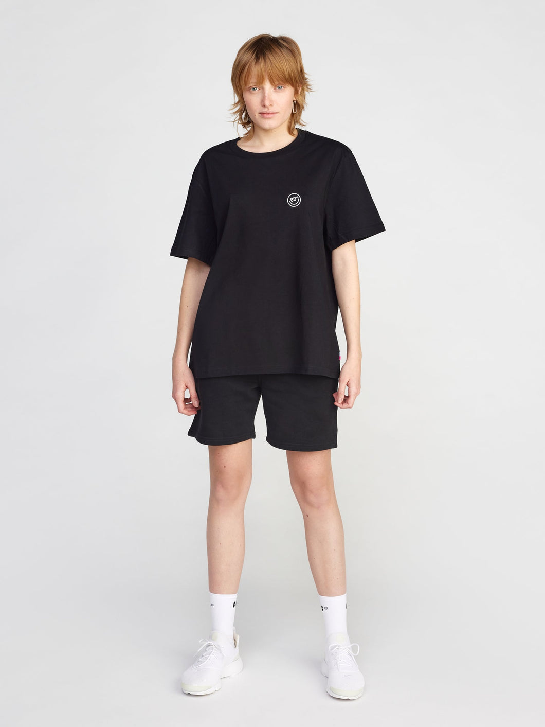 Smiley T-Shirt Black Women Sample